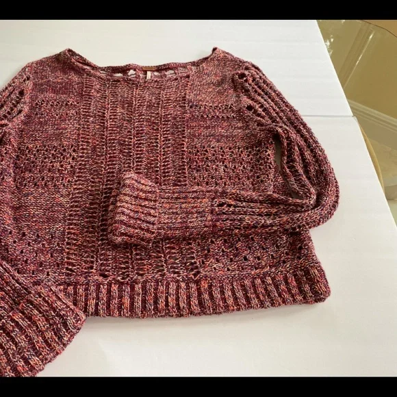 Free People sweater, multi color, size M. - Picture 6 of 9